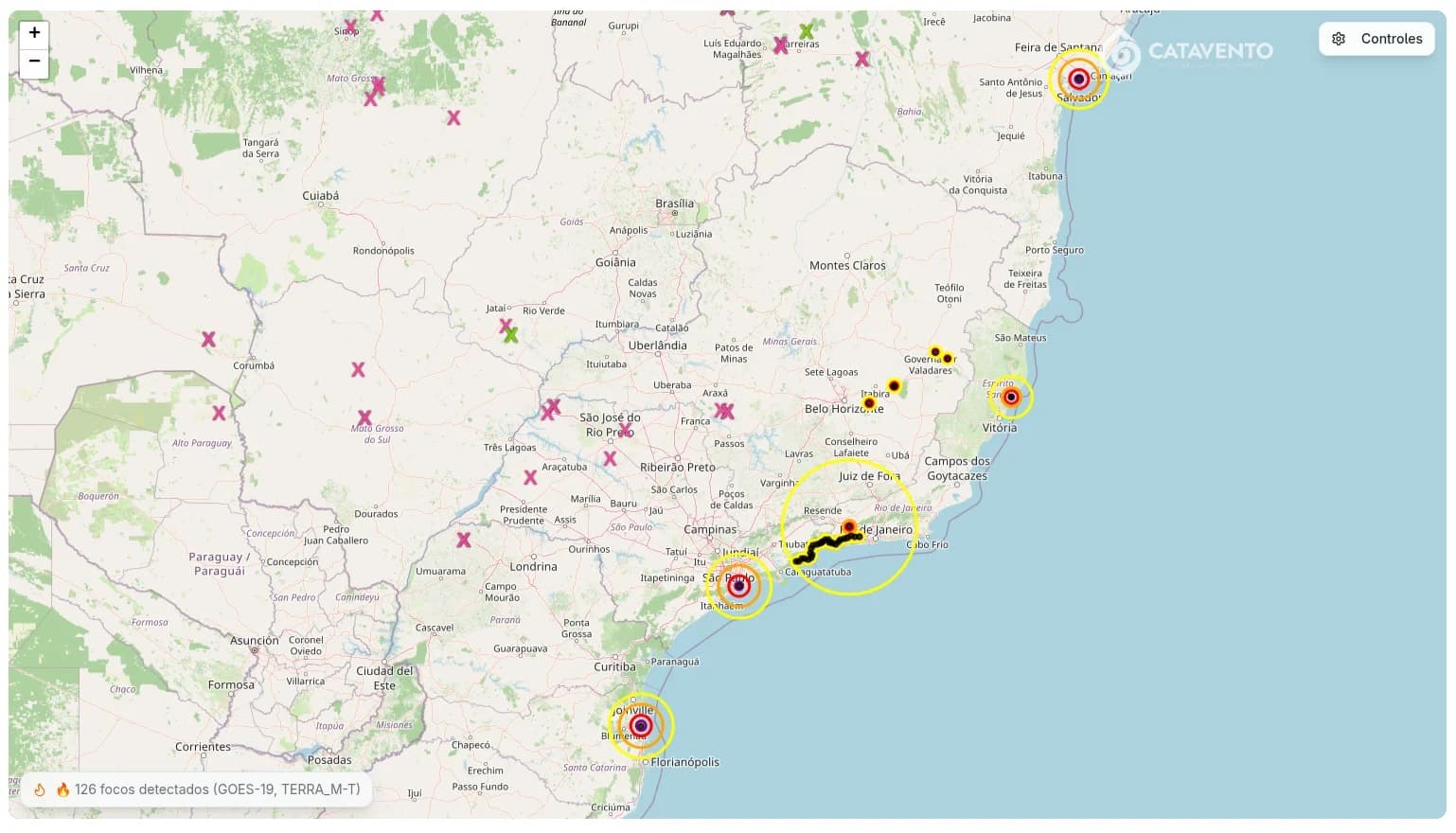 Detecção de focos de calor via satélite
